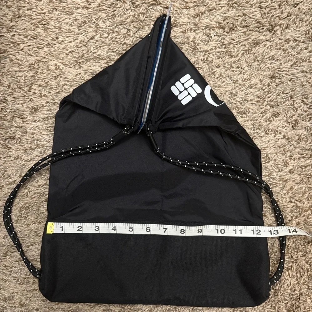 Columbia Black Drawstring Backpack